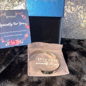 BTYSUN Inspirational Silver Bracelet